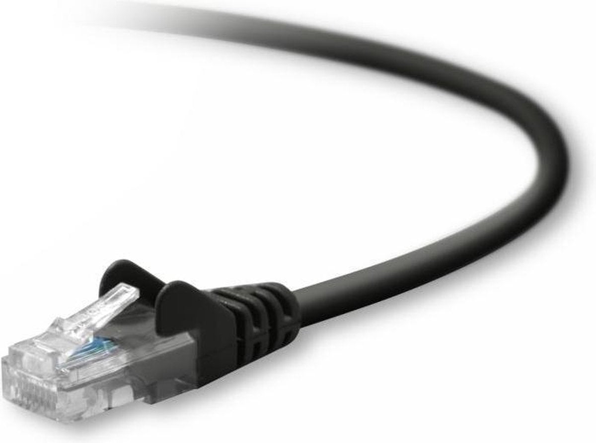 Belkin A3L791B50CM - UTP Patch kabel - Cat.5e / 0.5 m / Zwart