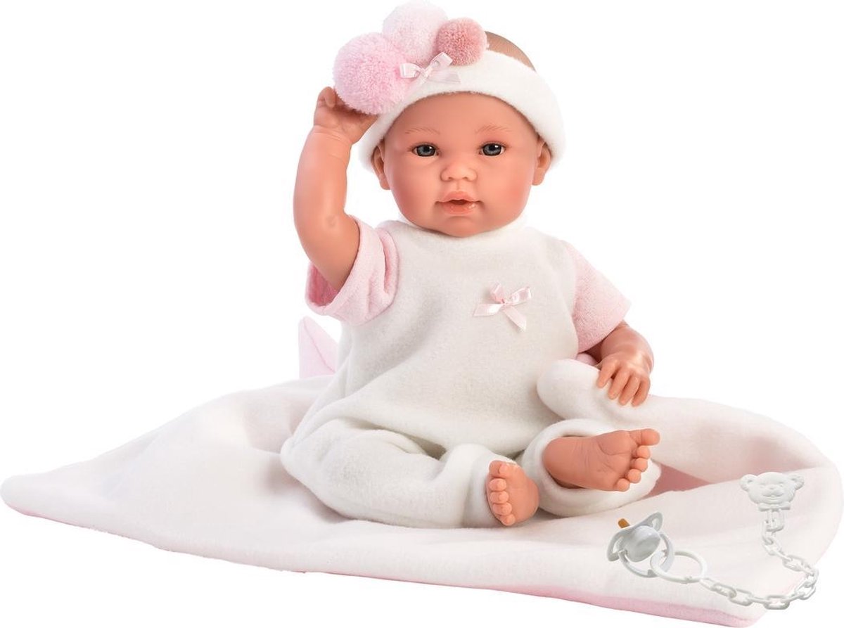 Llorens blanke pop ICE DOLL PINK 36 cm