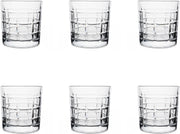 Tumbler whiskeyglazen - 330ML - set van 6 - patroon - luxe design - glas - kristal - vaatwasserbestendig
