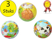 Stressbal Soft Density – 7 cm – Sensomotorische Stimulatie – Anti Stress – 3 Stuks – Dieren