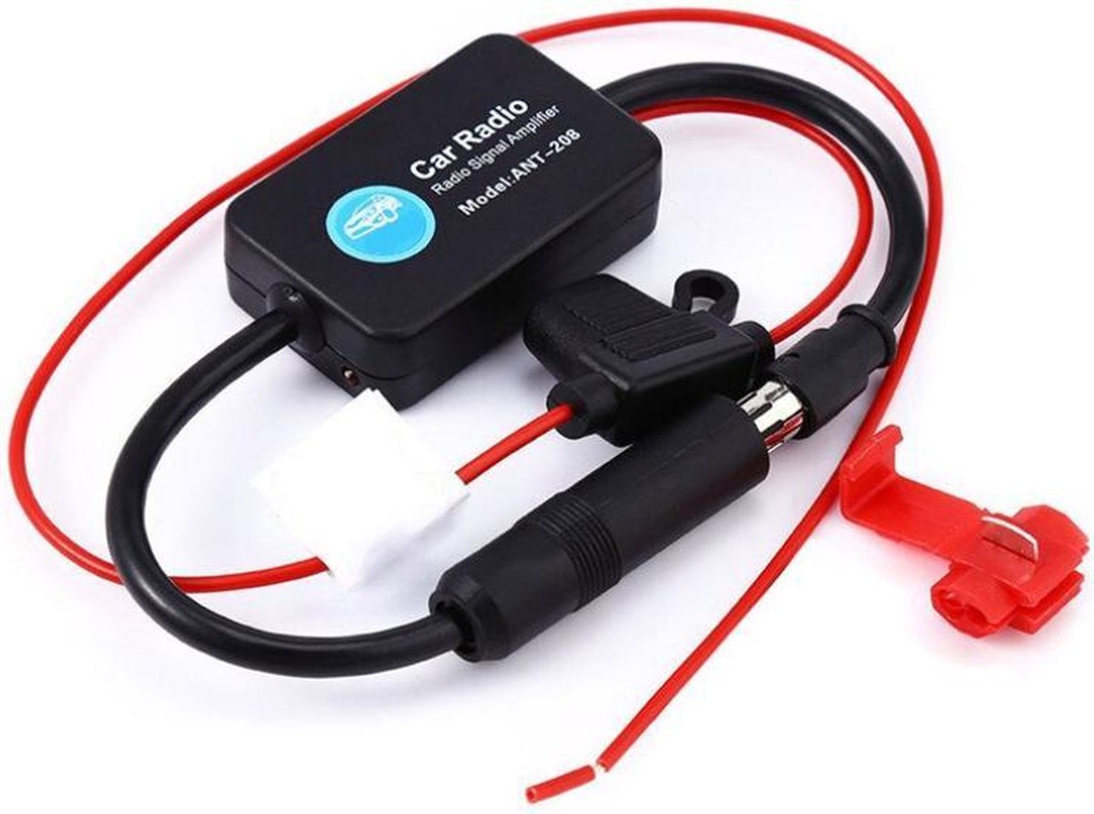 WiseGoods Universele Auto Radio Signaal Versterker - FM Antenne Signaal Versterker - Auto Radio Booster