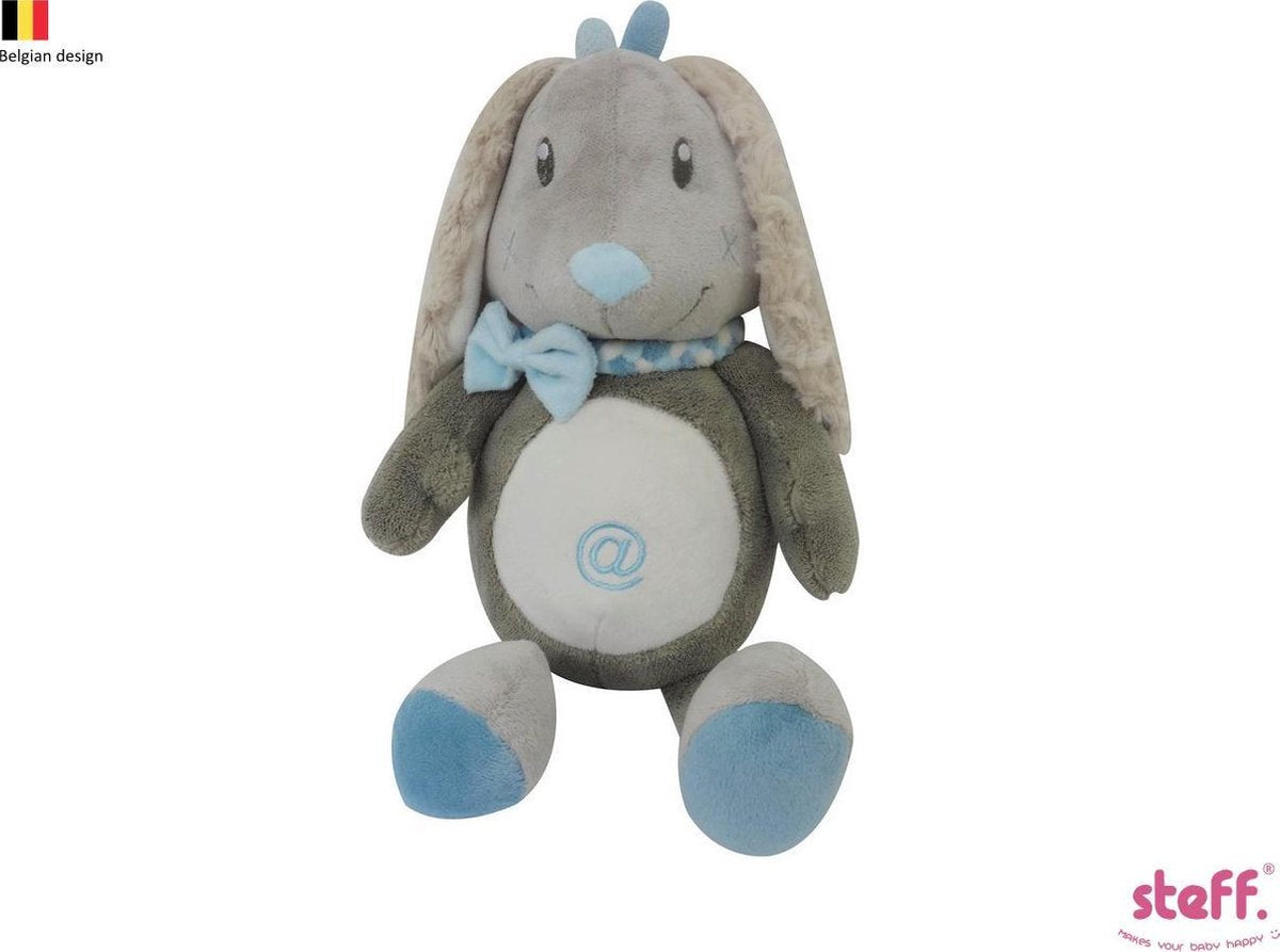 Steff konijntje "Rabbit" blauw knuffel 25 cm
