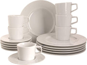 Servies/koffieset Palmer White Delight Porselein 6-persoons 18-delig Wit