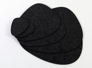 Promessa-Design Vilten placemats stijlvol steen-design – 5 mm dik - Vilten tafelmat in set van 2 XL