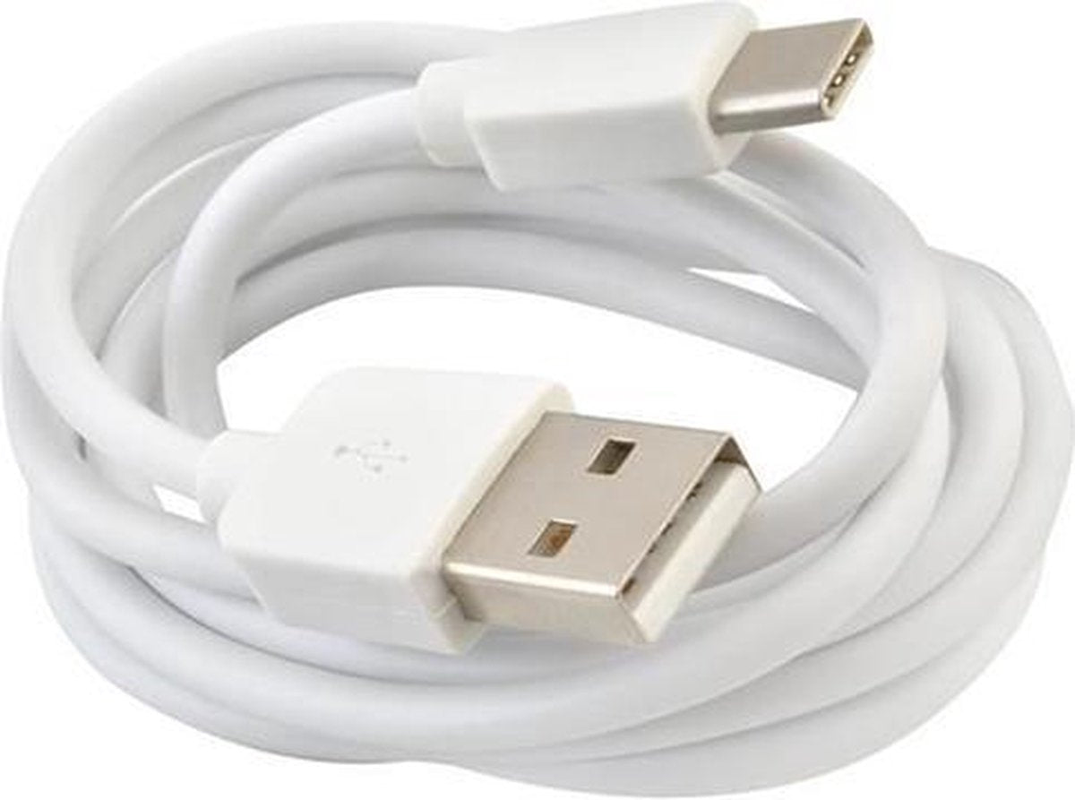 Usb C  Naar Usb Kabel - Lader - Usb c naar Usb a - Wit - 1 meter