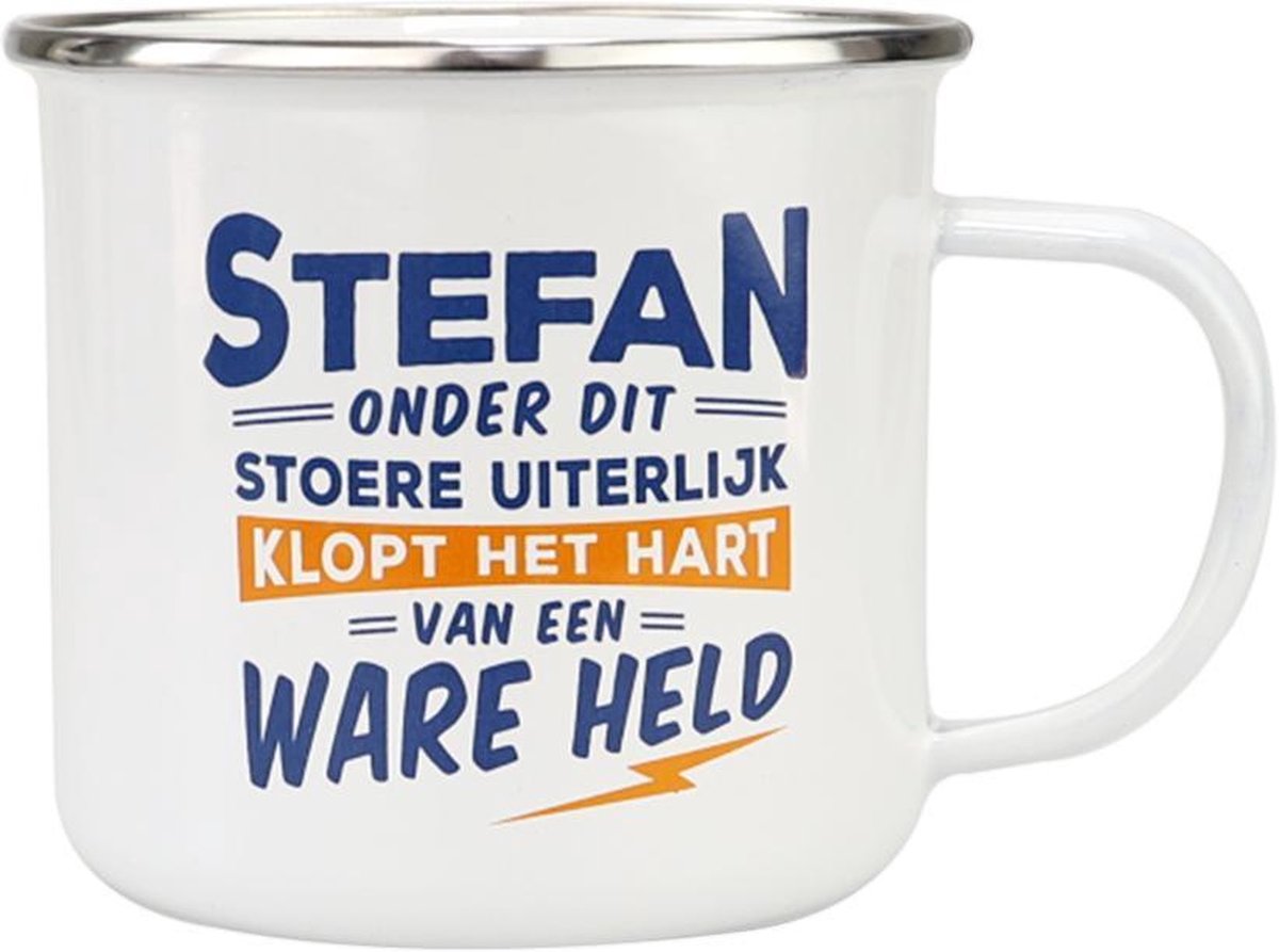 Mok - Top vent - Stefan - Geëmailleerd - In cadeauverpakking
