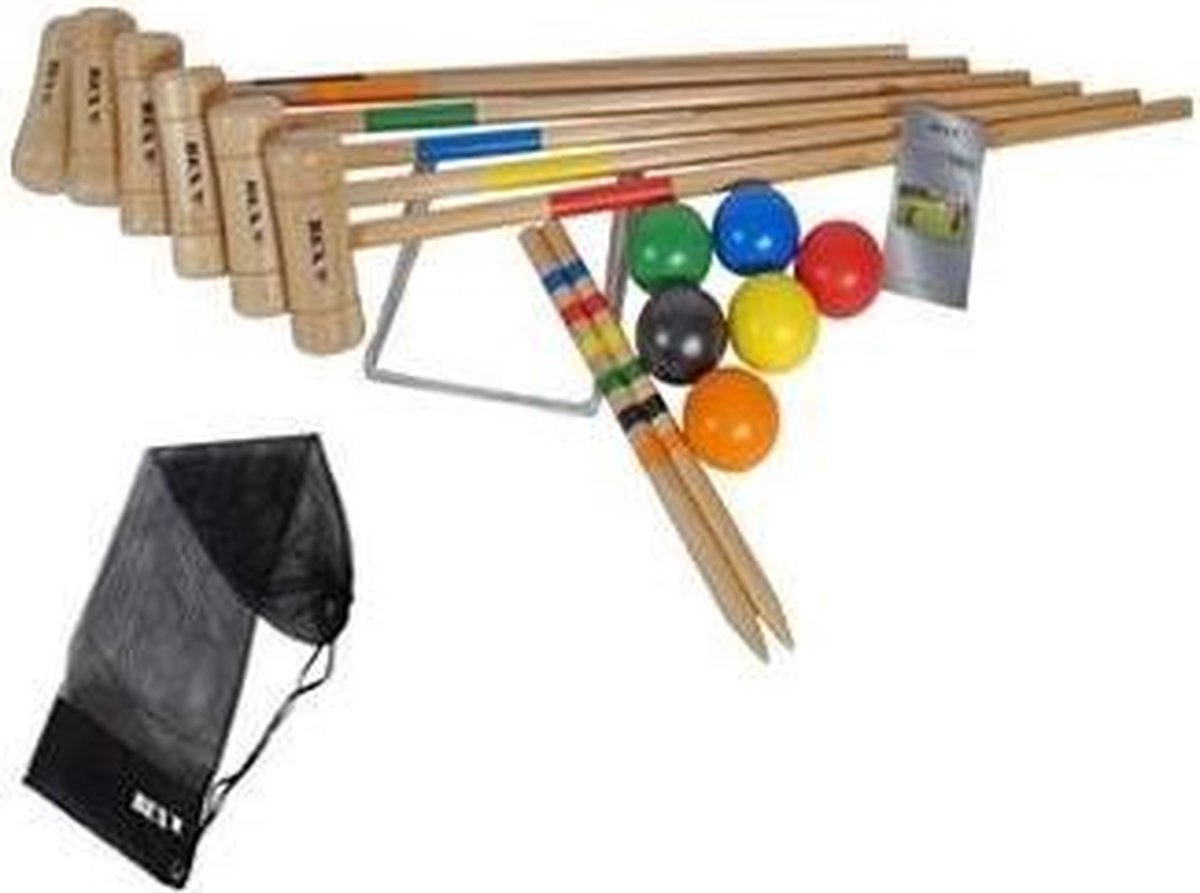 Bex Croquetset 6 Spelers 76 cm - Rubberhout