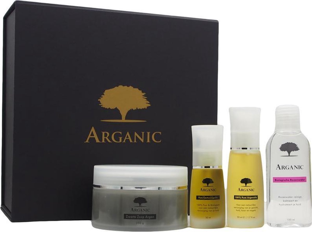 Gezichtsverzorging Cadeaupakket van Arganic - Natuurlijke & Biologische Verzorgingsproducten - EcoCert Gecertificeerd