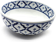 Kommetjes – Schaaltjes – Thaise schaaltjes wit blauw– Servies Thailand – Pineapple patroon - 15 cm (2 stuks)