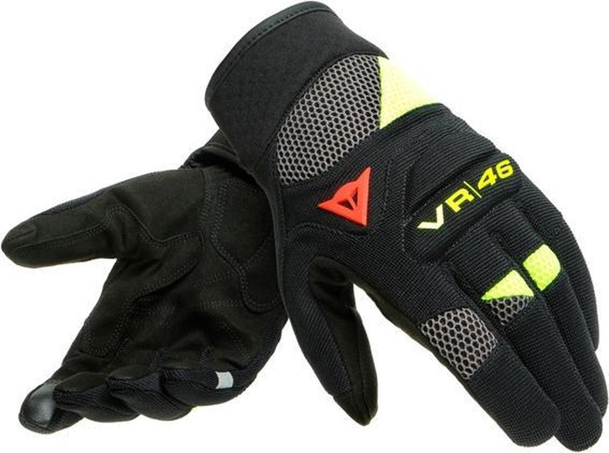 Dainese VR46 Curb Short Zwart Anthraciet Fluo Geel XL