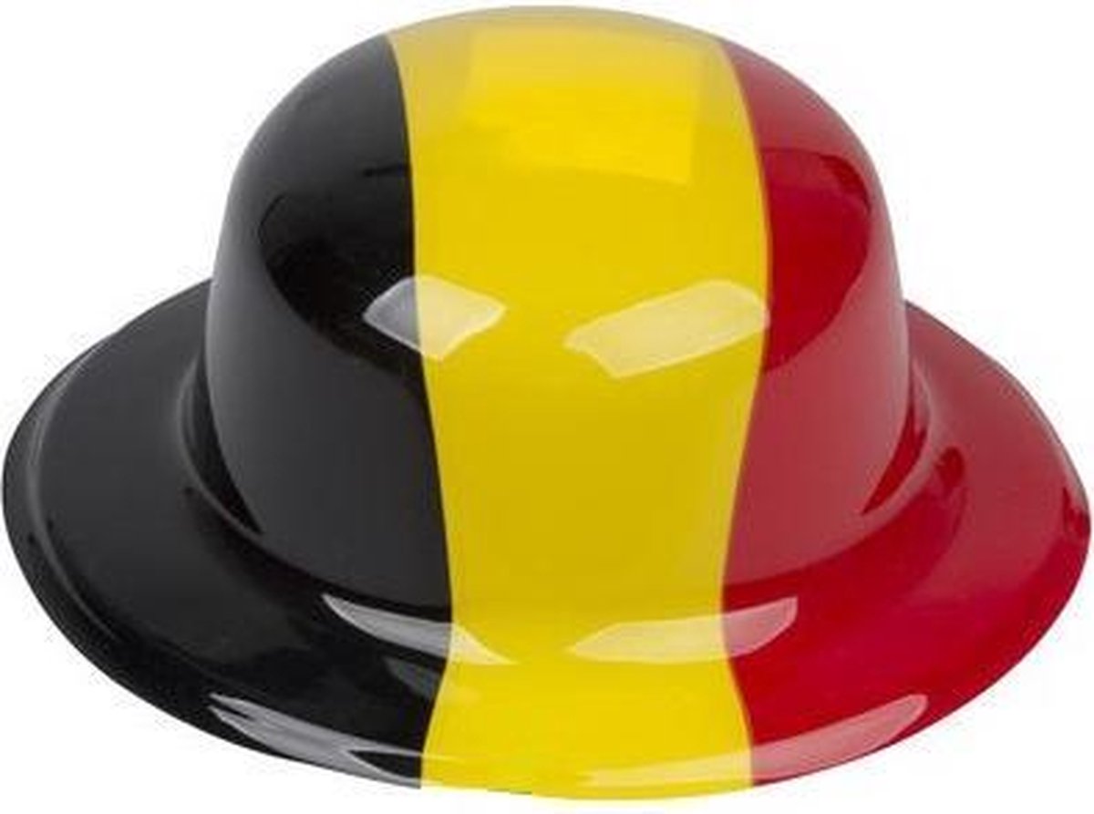 België Supportershoed 27 X 14 Cm Zwart/geel/rood