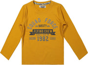 DJ Dutch Jeans DJ Dutchjeans Longsleeve Tshirt Jongens Squad Force Camel - 128