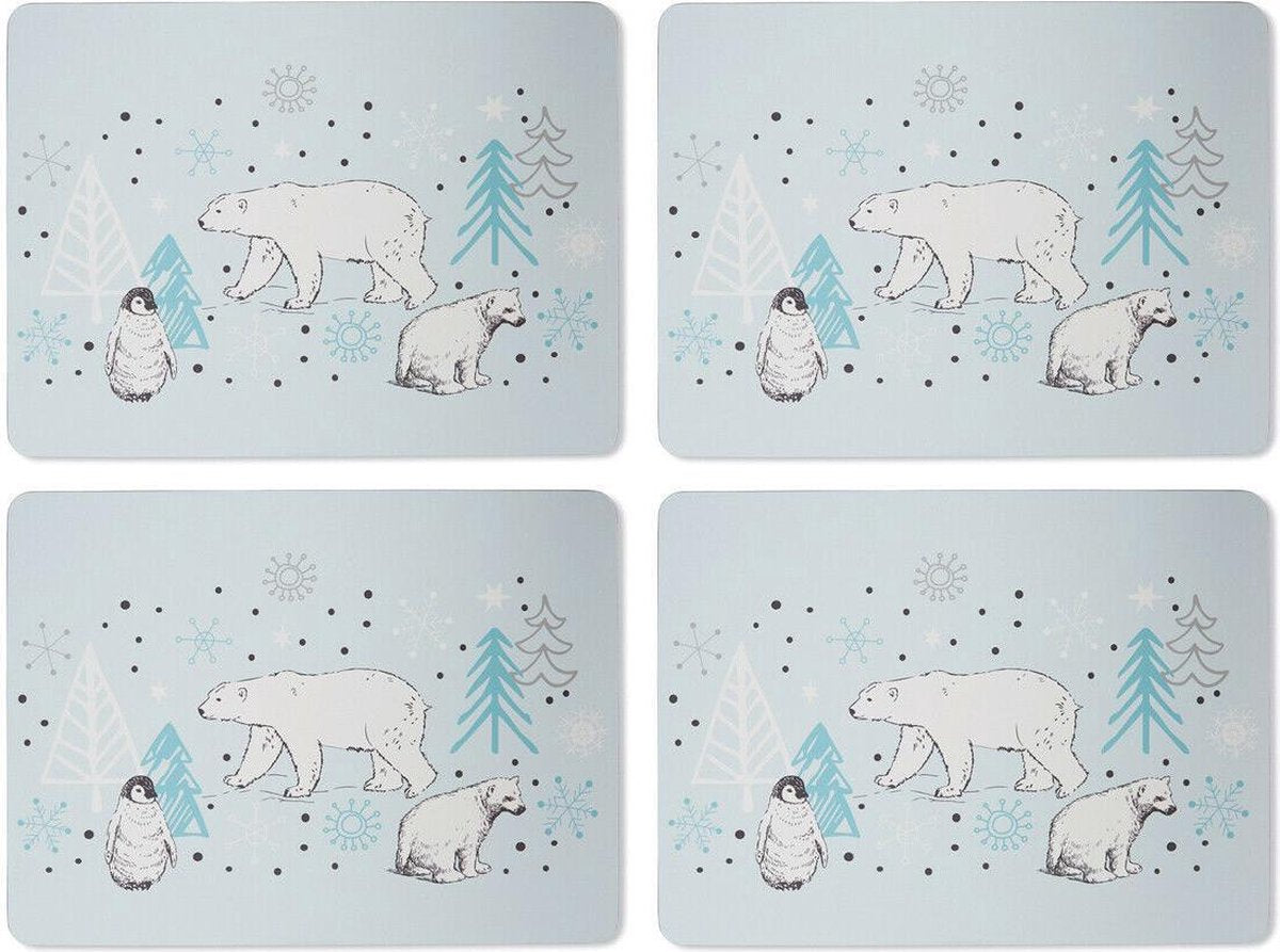 Placemats (Per 4st.) Frosty Winter Morning