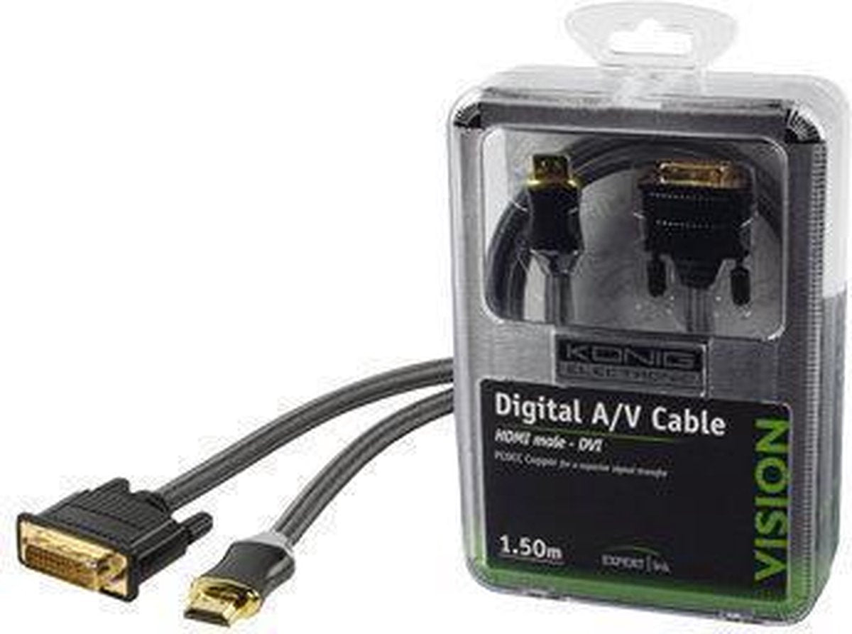 High-end HDMI - DVI kabel 1