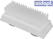 Aidapt nagelborstel wit - met zuignappen