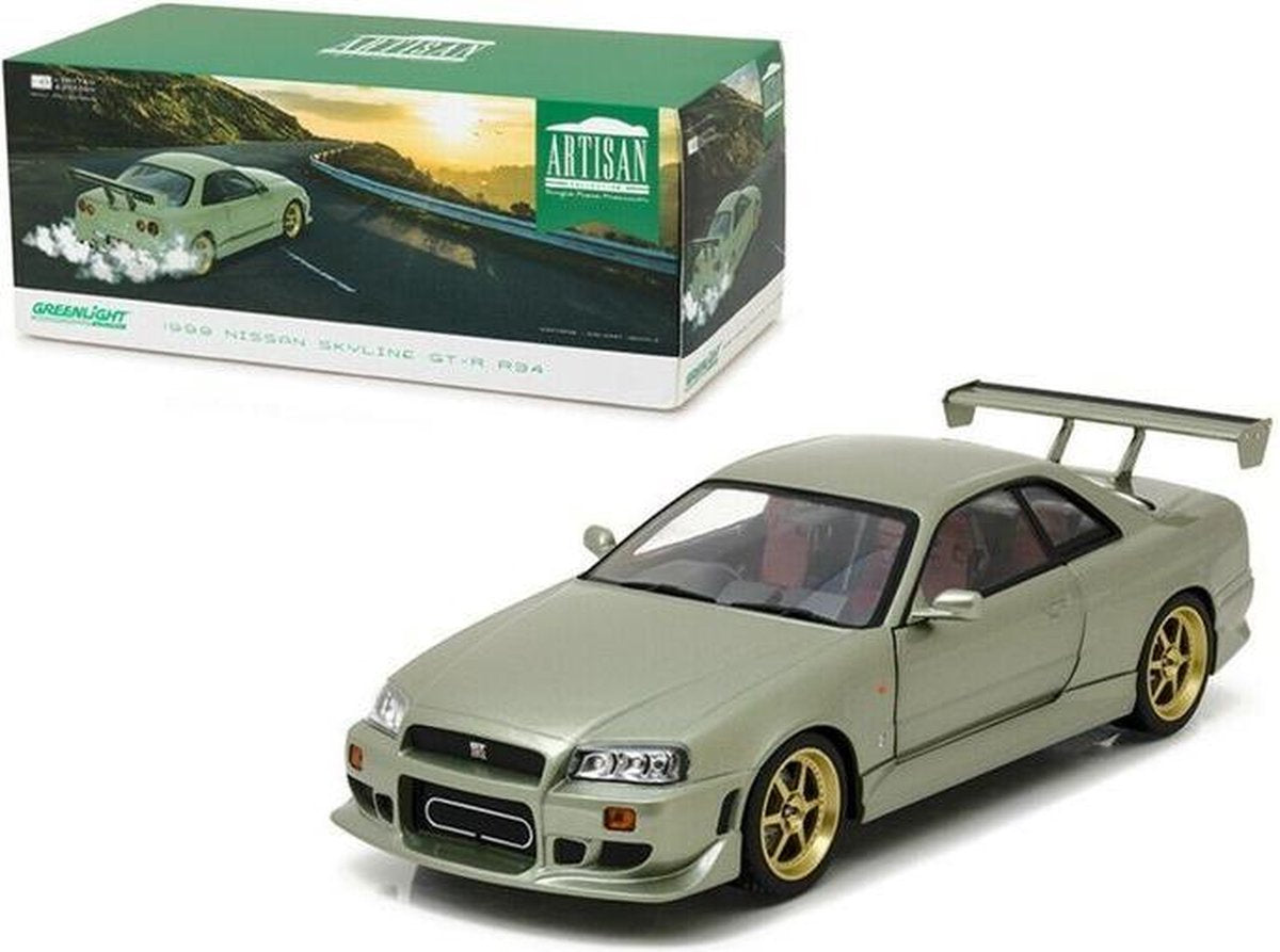 Nissan Skyline GT-R R34 1999 - 1:18 - Greenlight Artisan Collection