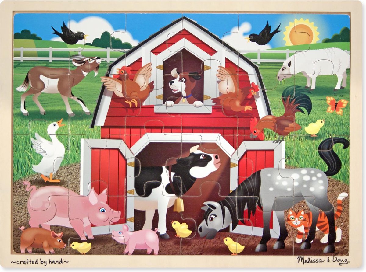Melissa & Doug - Boerderij - Legpuzzel - 24pc