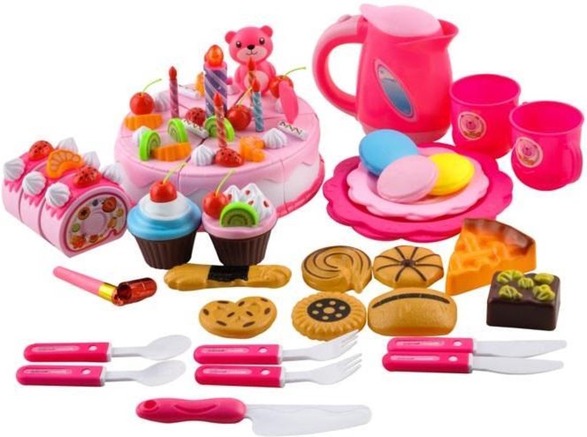 Keuken speelgoed - 80 onderdelen - Cupcake - Barbie - Taart - Speelgoed voor meisjes