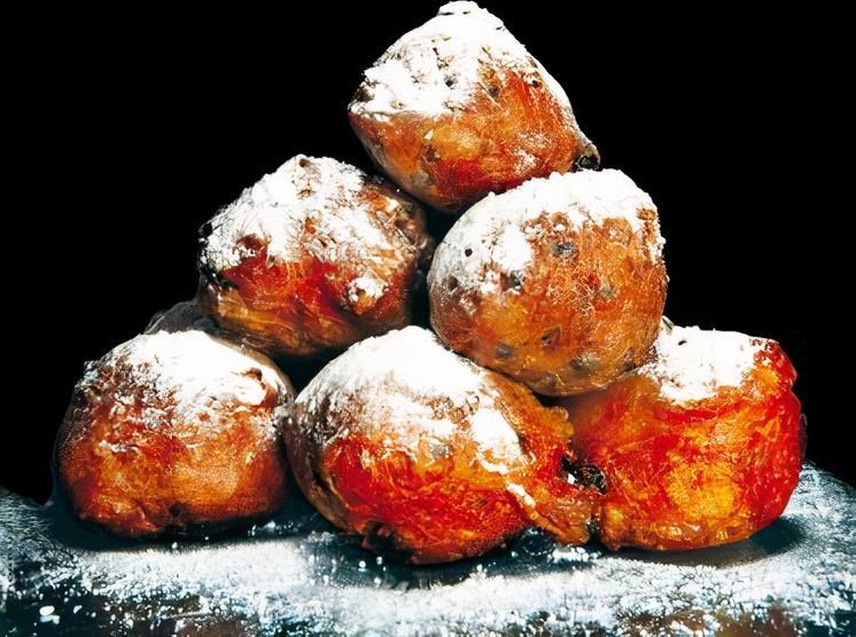 Duni Servetten Oliebollen 3-laags 33 X 33 Cm Papier Zwart 20 Stuks