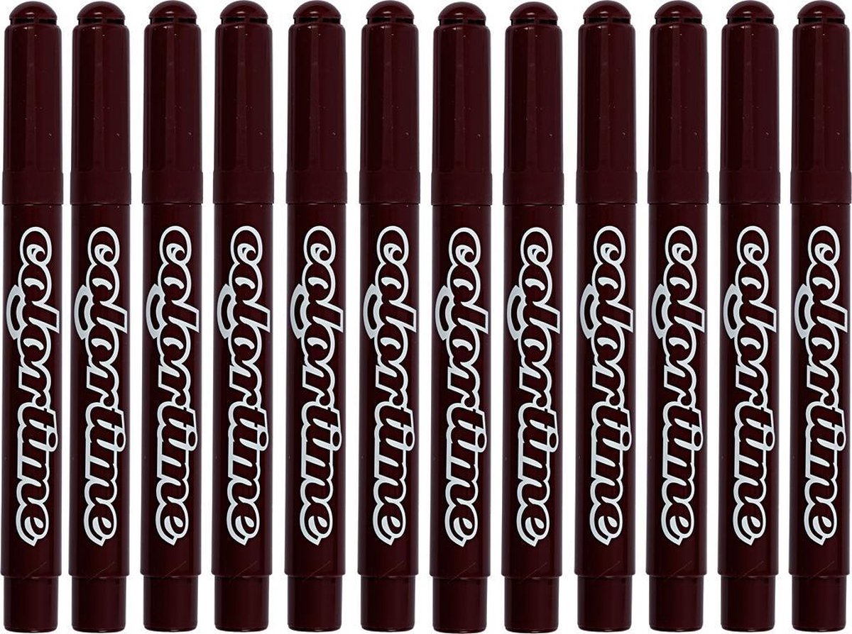 Colortime Stiften Lijndikte 5 Mm Donkerbruin 12 Stuks