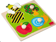 Goula Houten Knopjes - Puzzel - 4 Stukjes