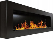 Bioethanolhaarden.com - Sfeerhaard - Wandhaard - Hangend Haard Openhaard - Zware Biohaard Dani Zwarte Hanghaard 120 x 40 CM