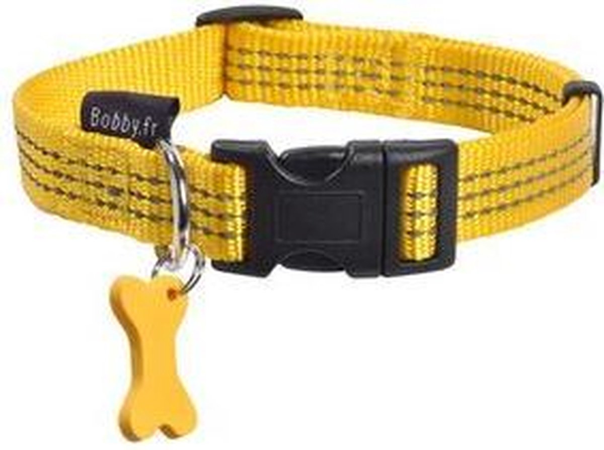 Bobby Halsband Reflectie Safe XS Geel