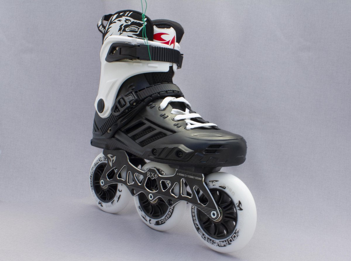 Colourblade Inline Skate - RX6 Fitness Skate - Skeeler- Maat 44 - Unisex - Zwart/Wit
