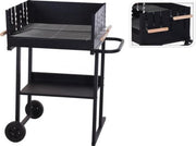 Houtskoolbarbecue - BBQ - Rechthoek - Zwart
