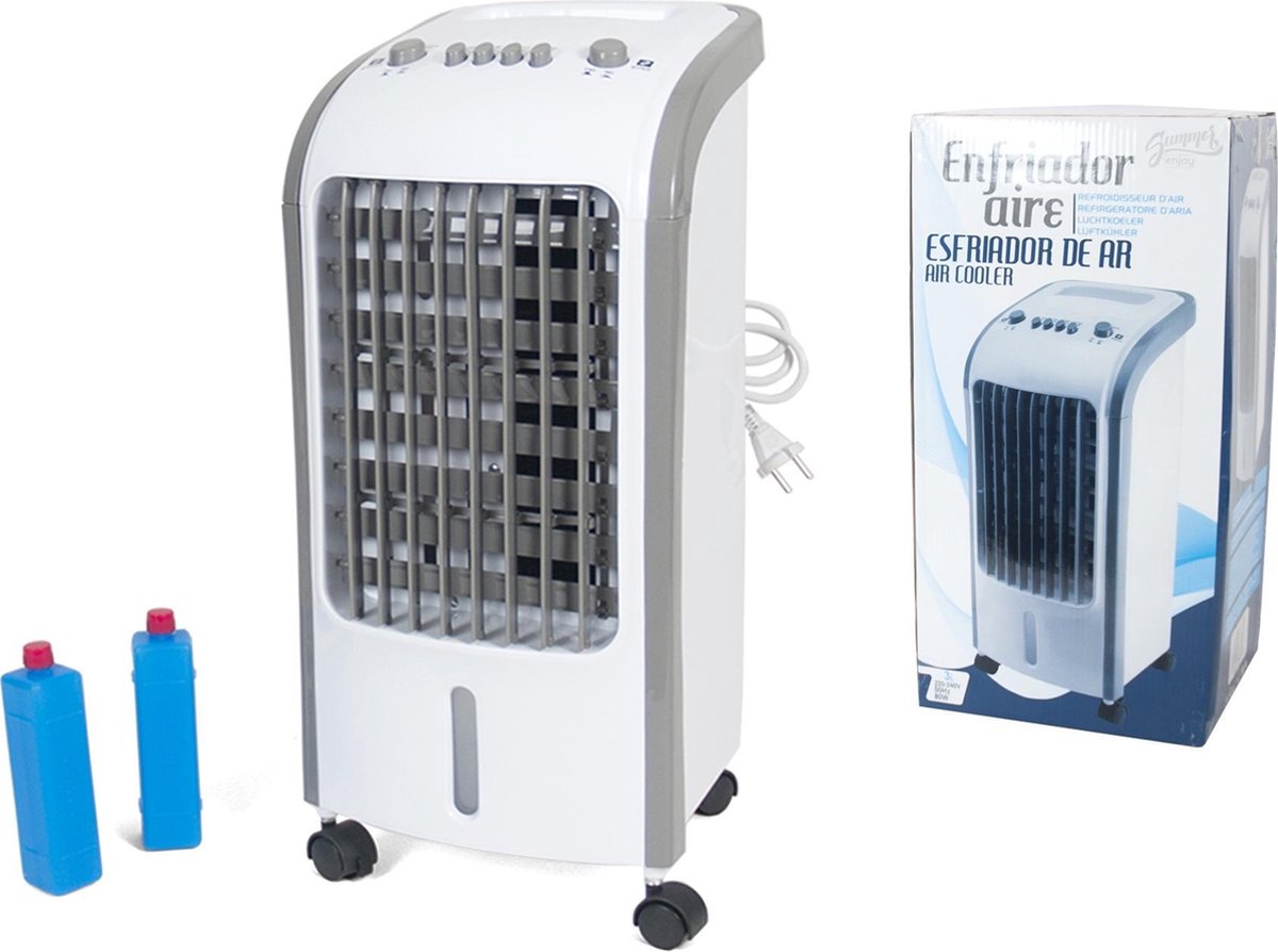 Mobiele Aircooler - Luchtkoeler – Koel ventilator – Verkoeling  - 80W – 26x26x56cm