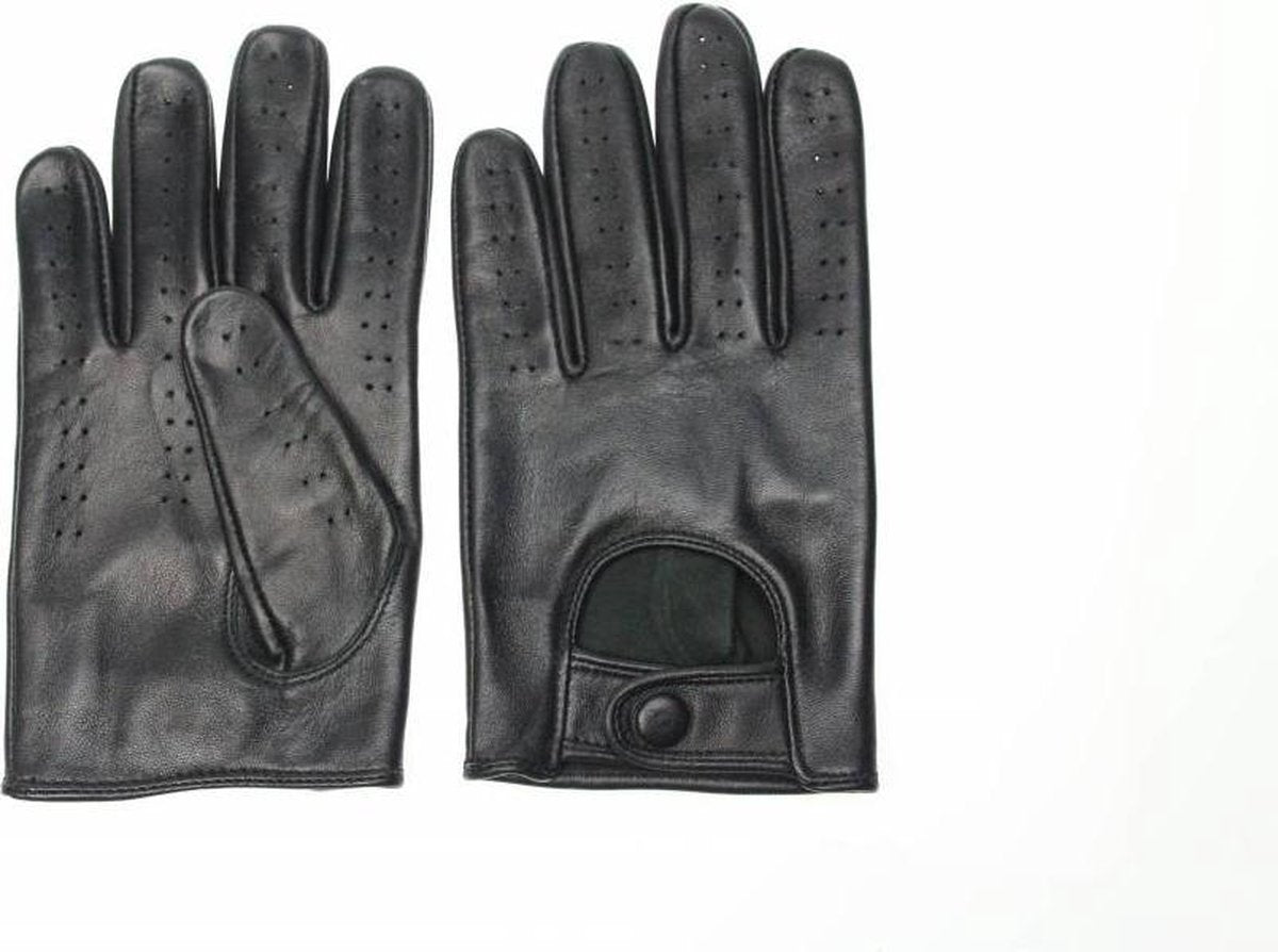 Retro racing gloves zwart maat S