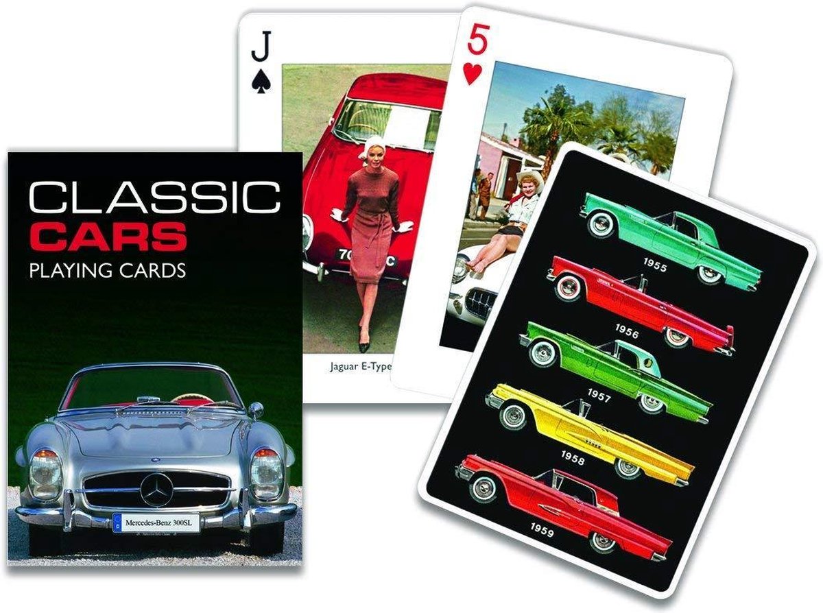 Classic Cars Speelkaarten - Single Deck