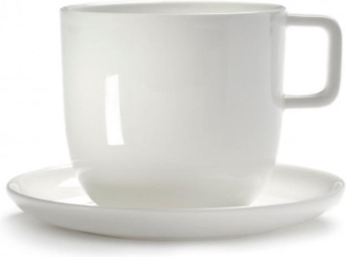 Serax Piet Boon Base koffiekop m/oor D8 H7.5cm 28cl wit geglazuurd