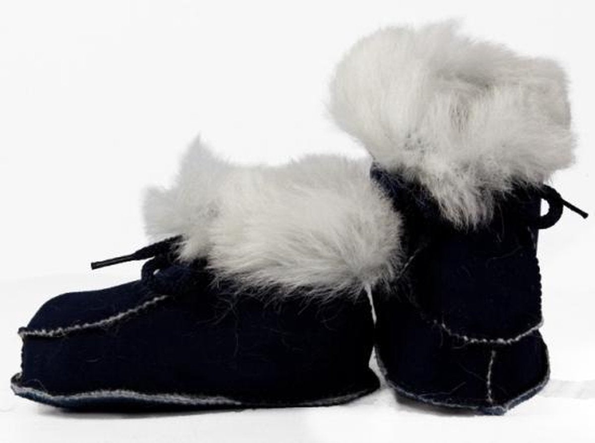 Navyblauwe baby sloffen 19