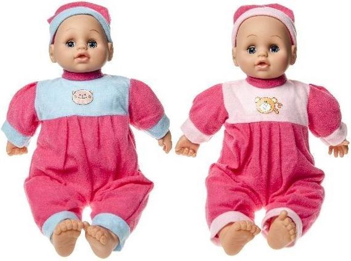 Babypop 33 CM | meisjes | roze | blauw