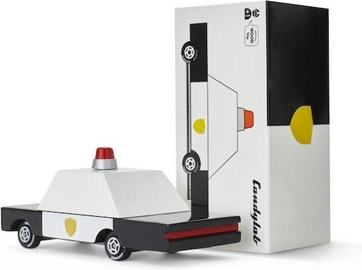Candycars - Houten Design Speelgoedauto - Politie