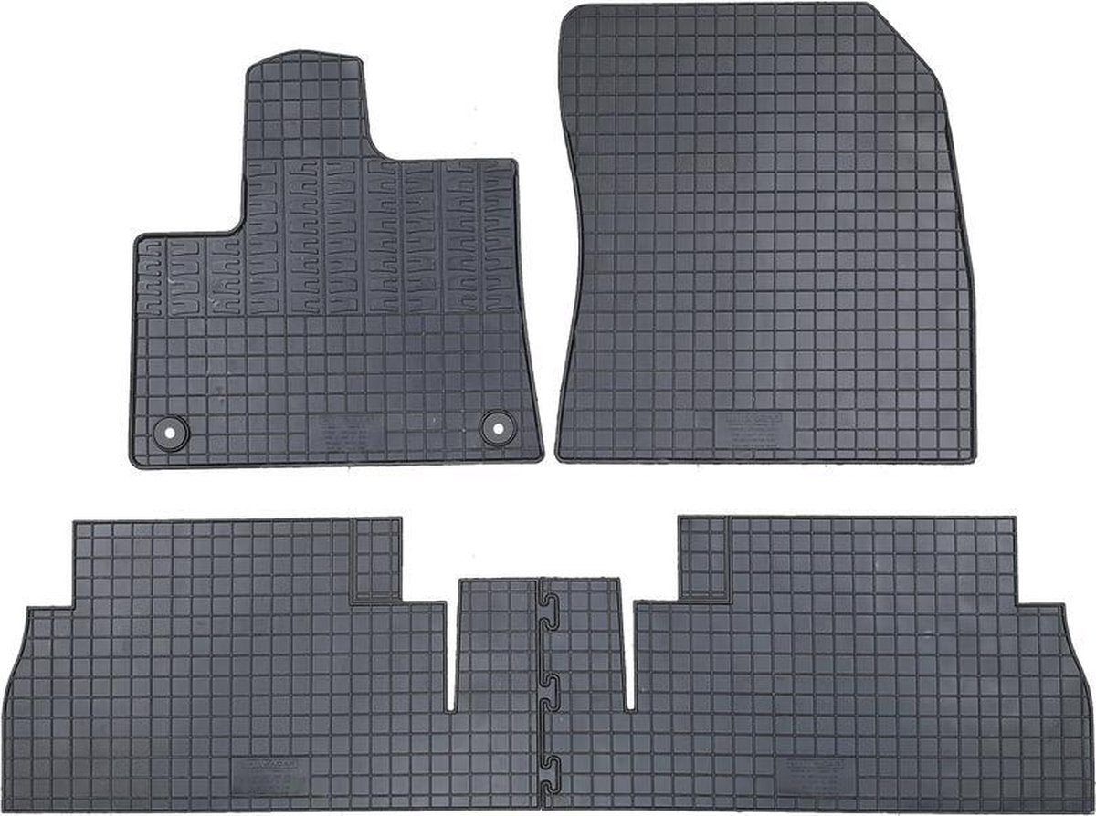 Set rubber automatten op maat Opel Combo E 5P. met ovale bevestigingspunten vanaf 2018