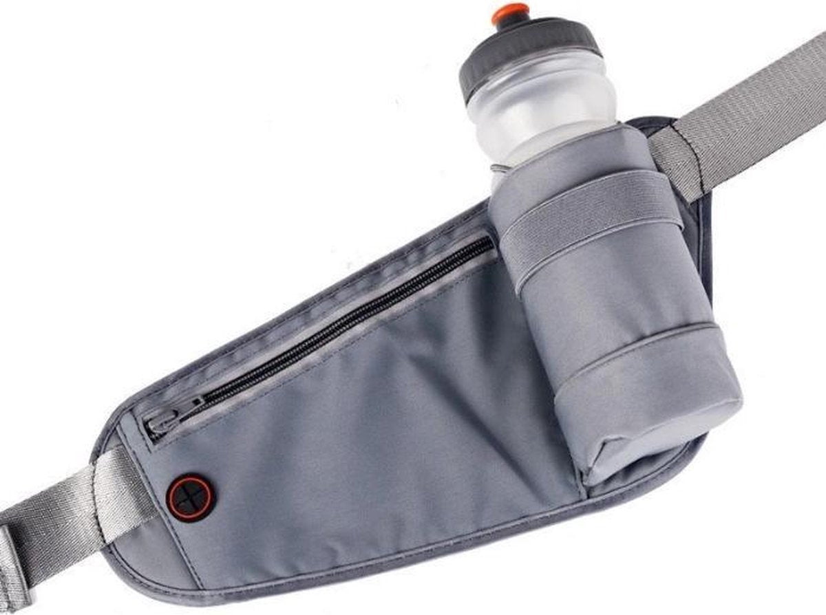 LB-441 Heuptas sport rennen waterproof smartphone riem fleshouder Heup band - Hardloopband Telefoon - Sportband - Hardloop Riem - Grijs