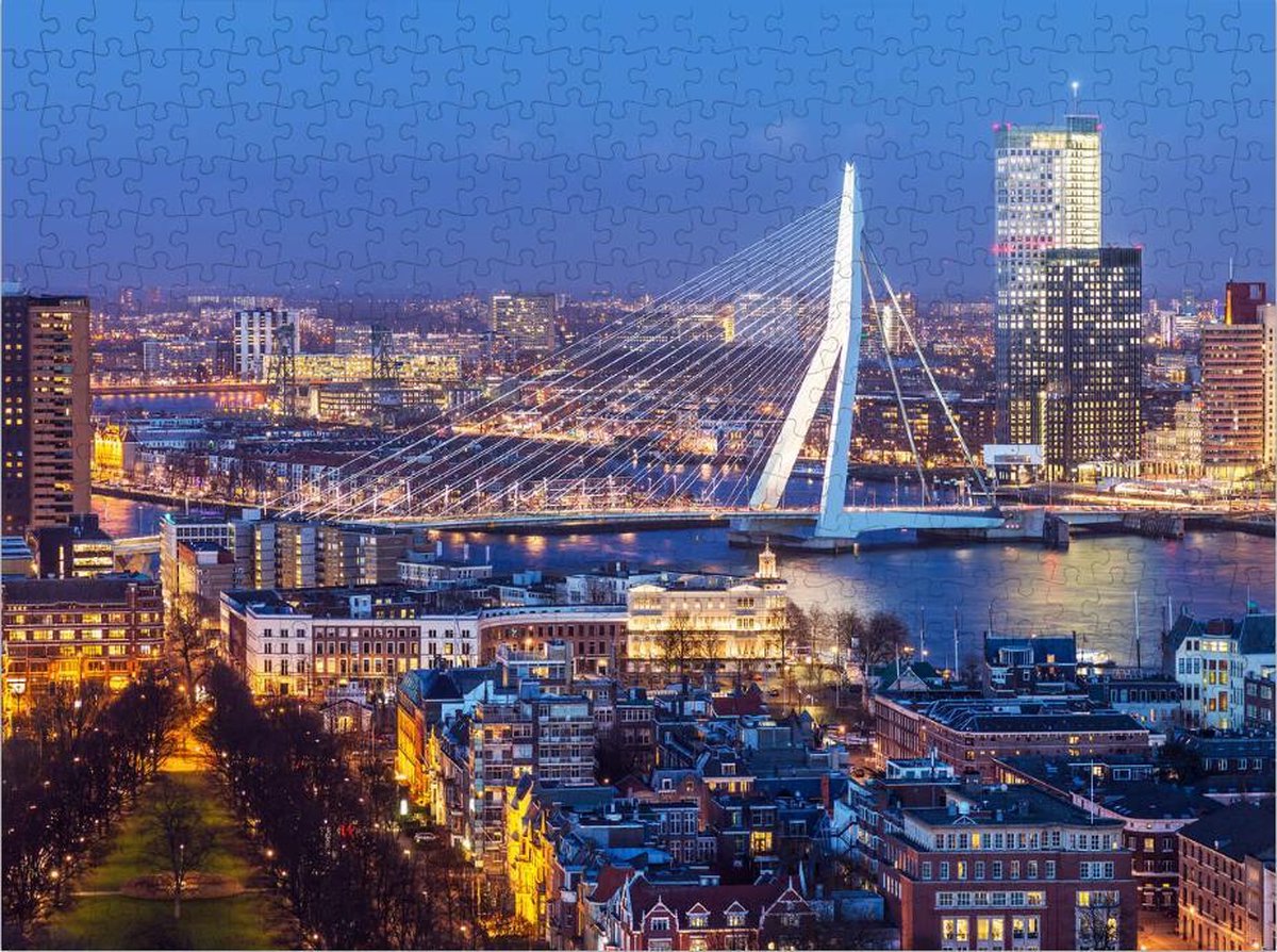 Erasmusbrug Rotterdam - Legpuzzel - Lastige Puzzel 500 stukjes