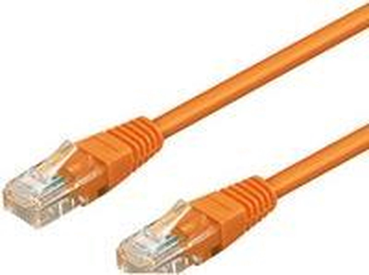 Wentronic CAT5E Netwerkkabel - RJ45 - Oranje - 1.5 m