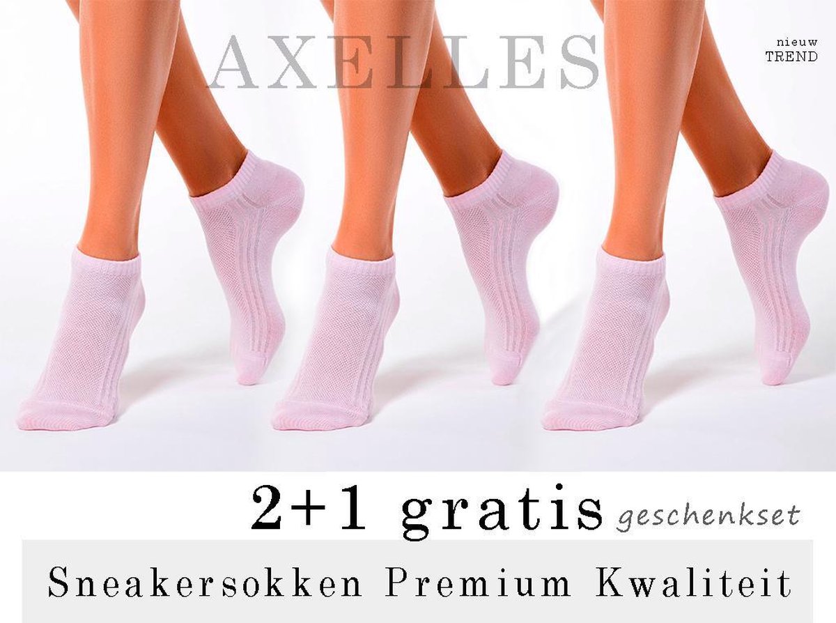 2+1 gratis sneakersokken in BIO-katoen (geschenkset)