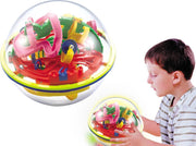 I-total Hersenkraker Doolhofbal Junior 12 Cm Transparant/lime