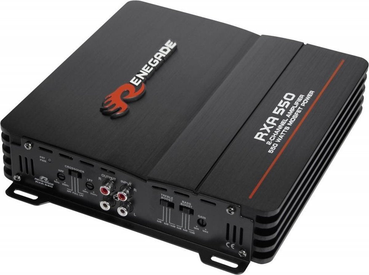 Renegade RXA550 Auto Versterker 2 x 75w - 2-kanaals