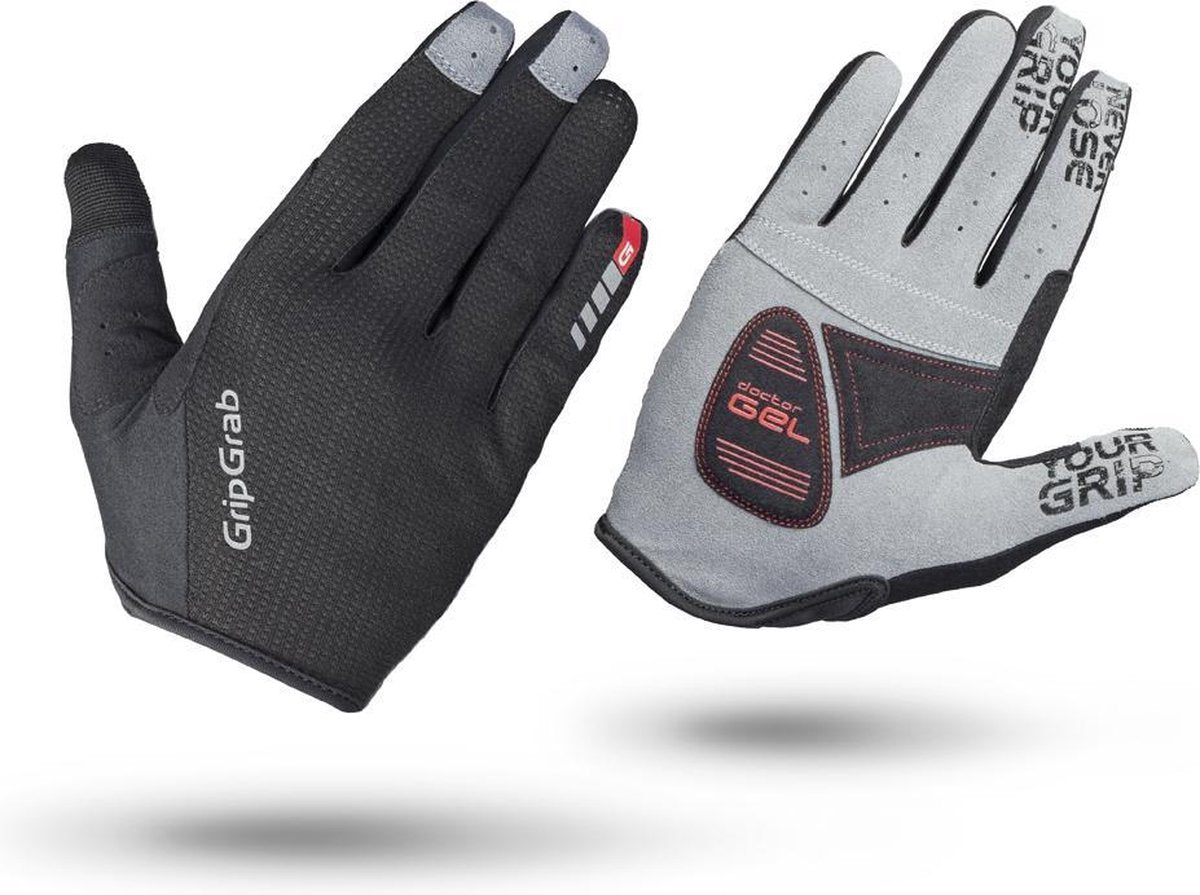 GripGrab Shark Padded Full Finger Fietshandschoenen Unisex - Maat L