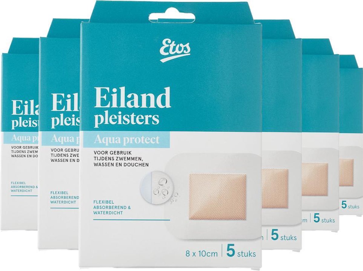 Etos Eilandpleisters water afstotend - 30 stuks (6 x 5 pleisters)