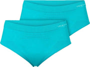 Underun Vrouwen Slip Duo Pack Turquoise/Turquoise - Hardloopondergoed - Sportondergoed - L