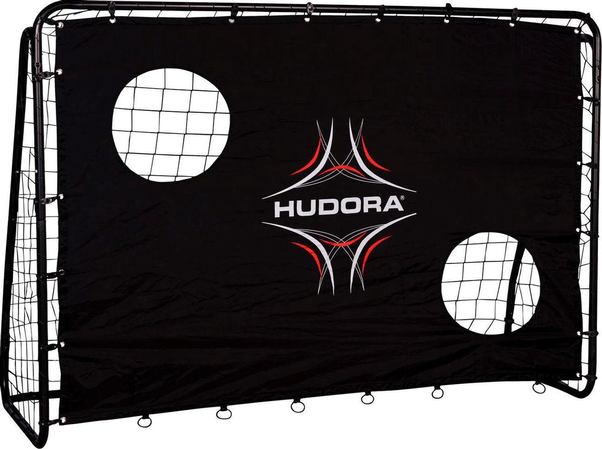 Hudora Unisex_Adult Freekick mit Torwand Football Goal