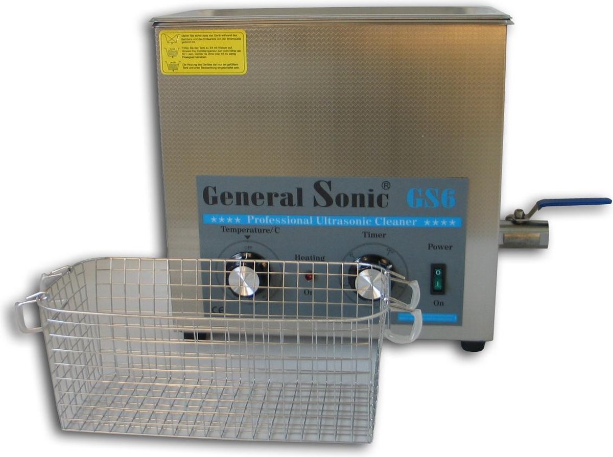 GeneralSonic GS6 – 6 liter | Professionele ultrasoon reiniger met een krachtige reiniging (Ultrasoonbad