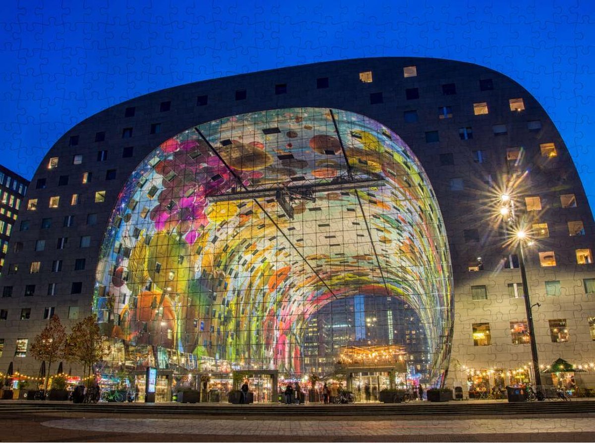 De Markthal in Rotterdam - Moeilijke Puzzel 500 Stukjes | Rotterdam - Markthal