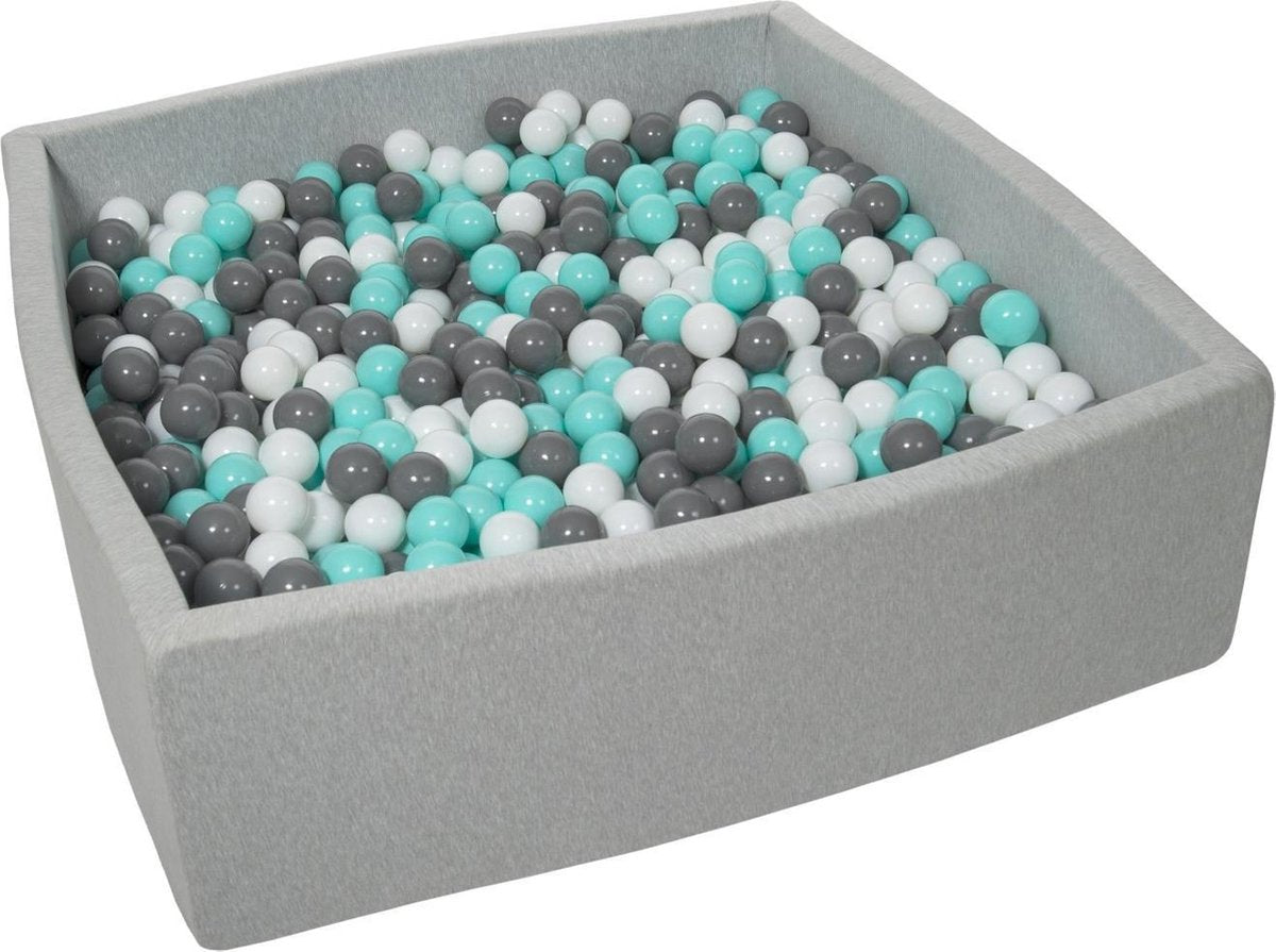 Zachte Jersey baby kinderen Ballenbak met 1200 ballen